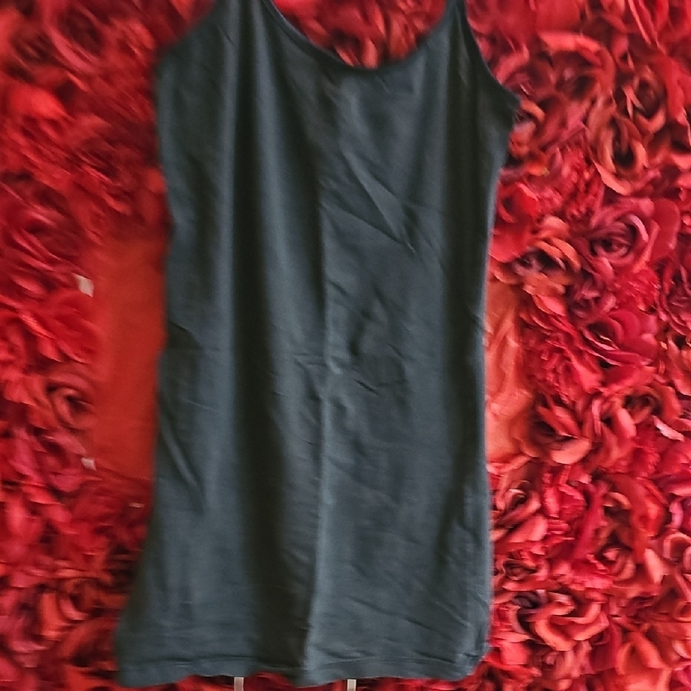 Love To Love Women's  Black Spaghetti Strap Tank Top Size Medium